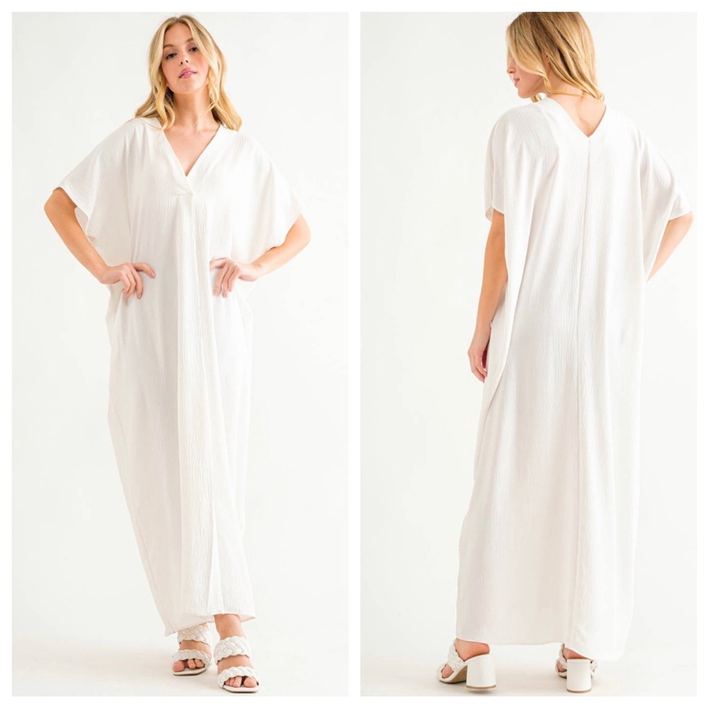 14 Boho V-Neck Oversized Maxi Dress